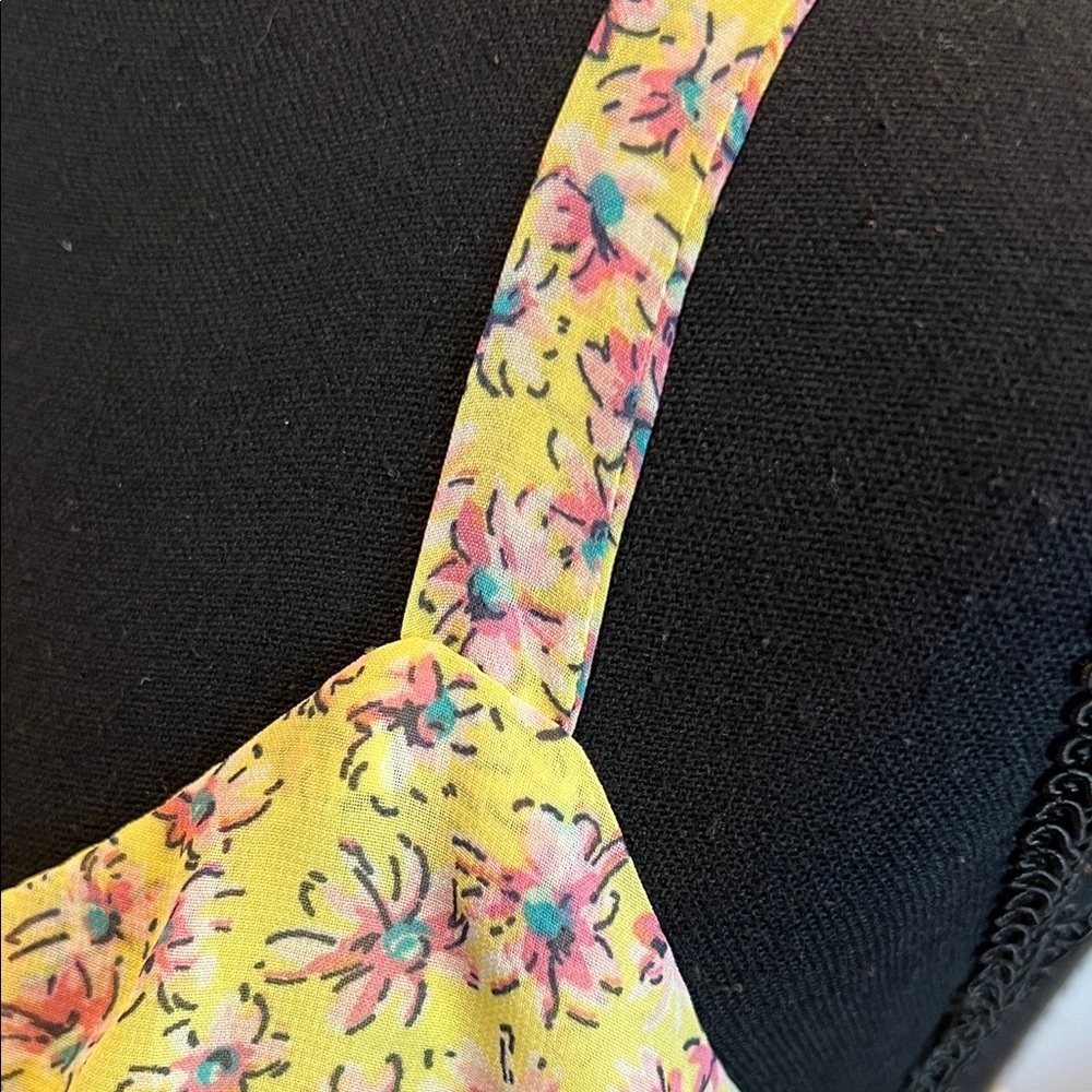NWT BeBop Yellow Floral Dress M - Picture 6 of 8